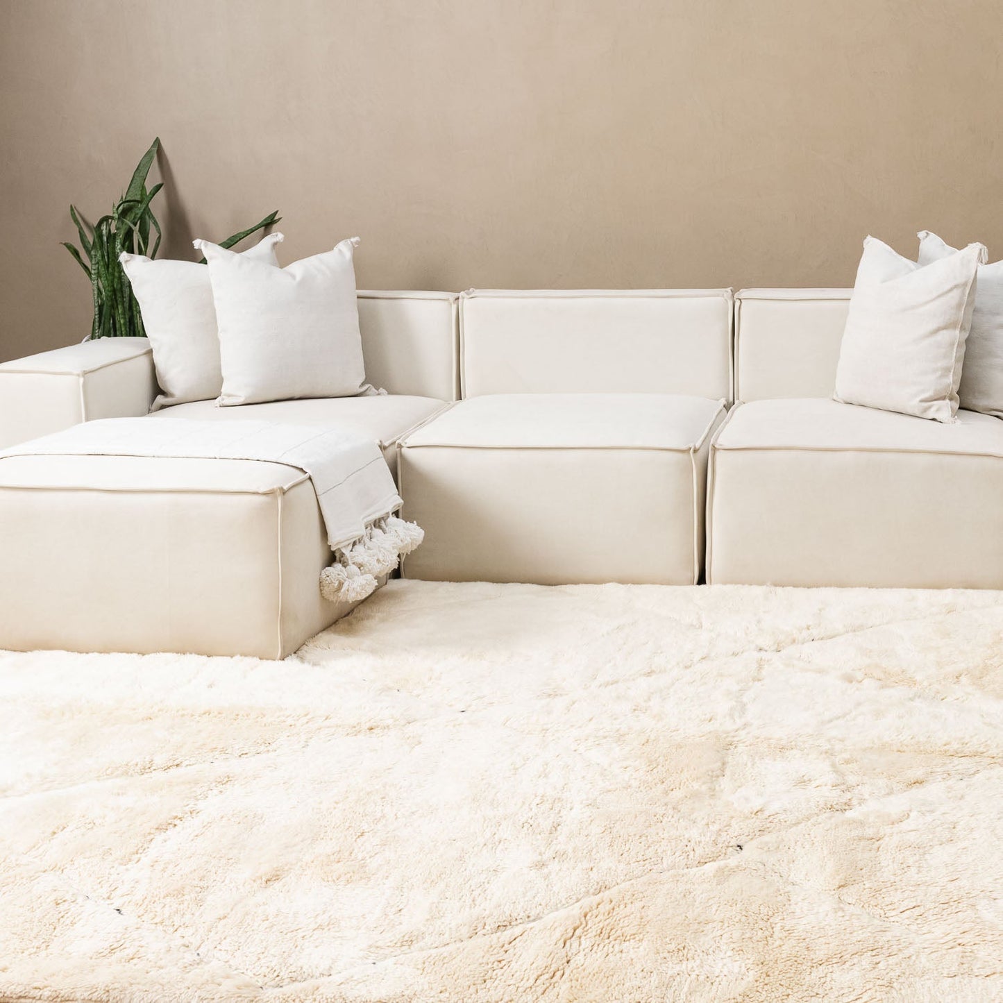 Magic Diamonds - Luxury Shag Moroccan Rug mrirt rug Benisouk