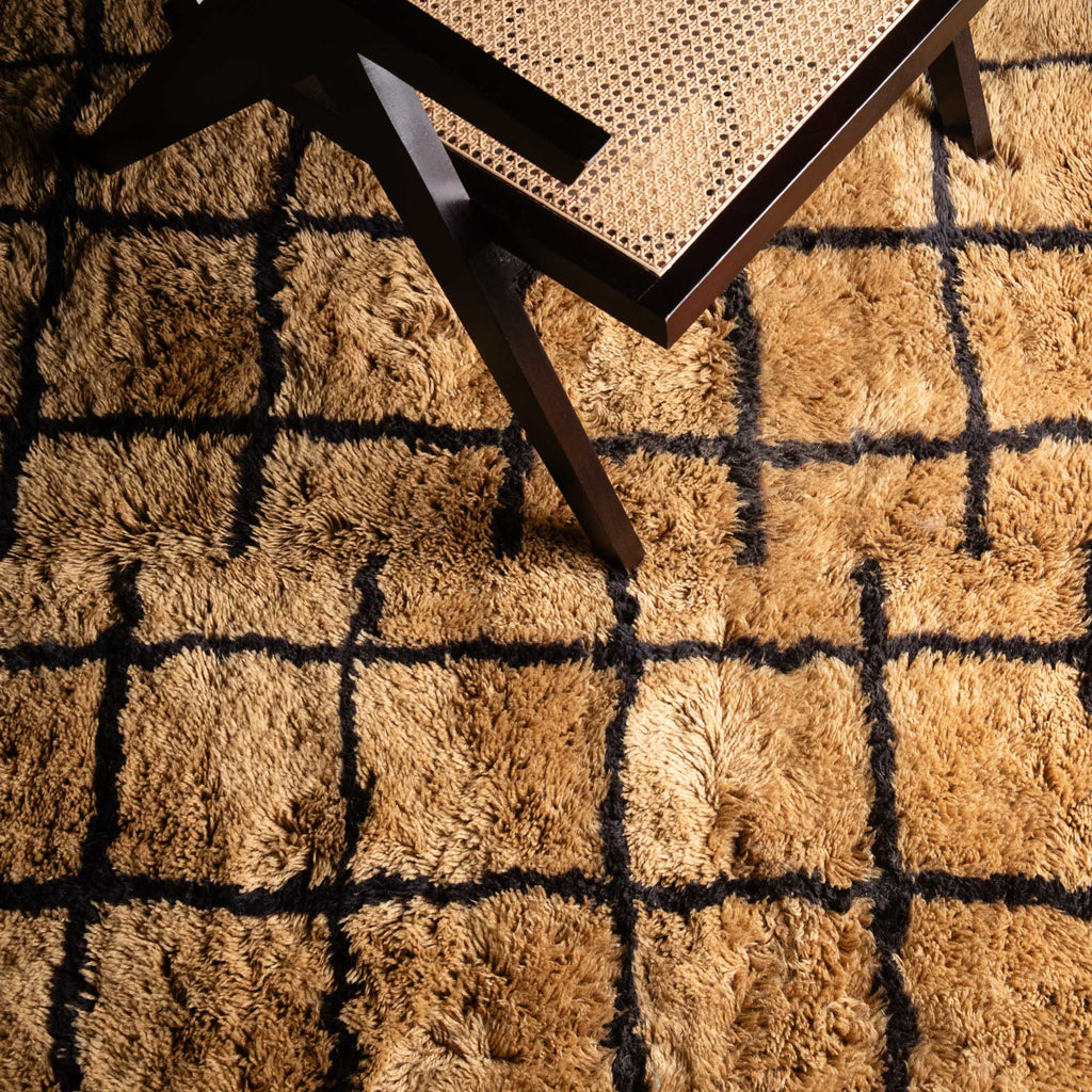 Borderline - Luxury Shag Moroccan Rug mrirt rug Benisouk