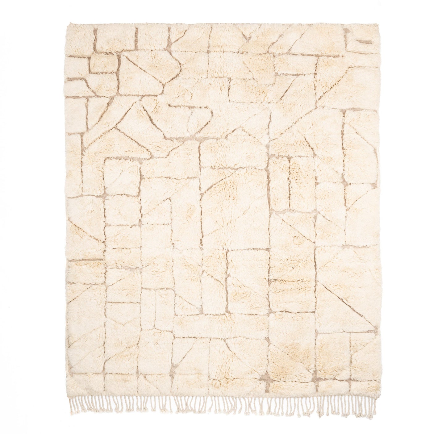 Labyrinthine Dreams - Luxury Shag Moroccan Rug mrirt rug Benisouk