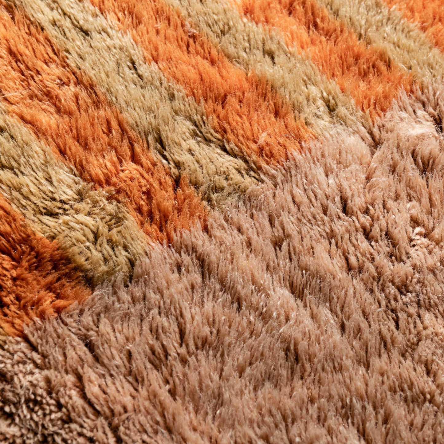 Defragmented Sunset | Luxury Shag Moroccan Rug