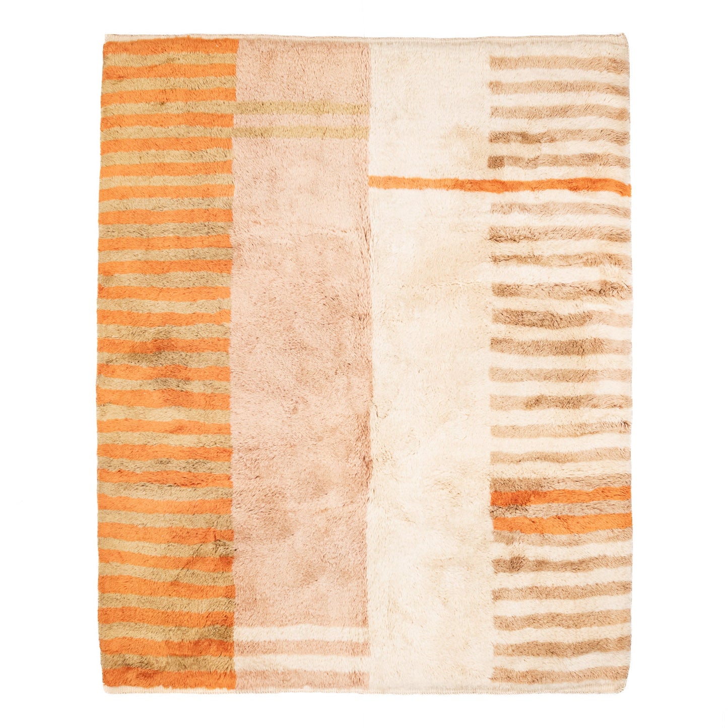 Defragmented Sunset | Luxury Shag Moroccan Rug