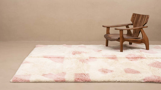Silken Petals - Luxury Shag Moroccan Rug mrirt rug Benisouk