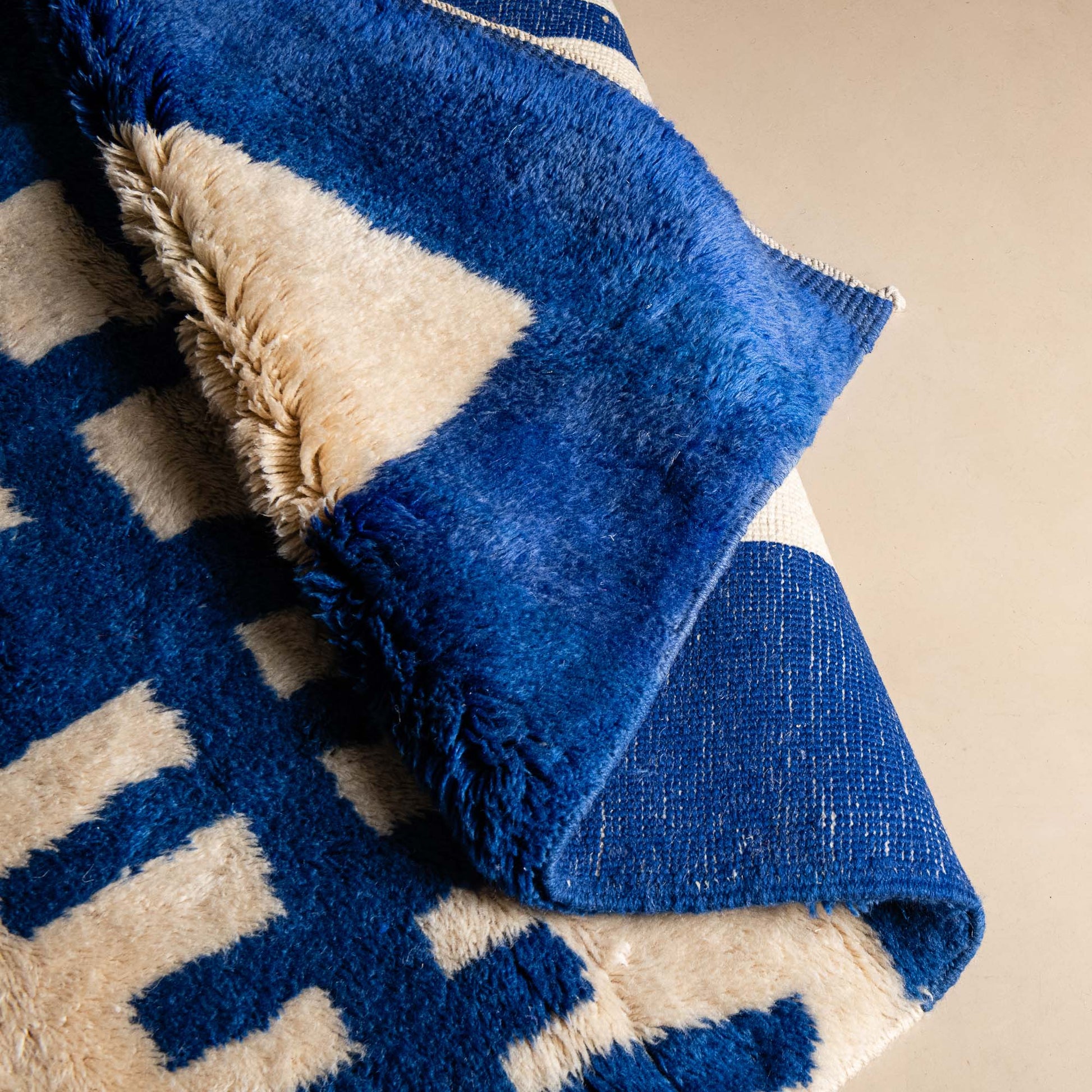 Ocean Tribe | Luxury Shag Moroccan Rug mrirt rug Benisouk