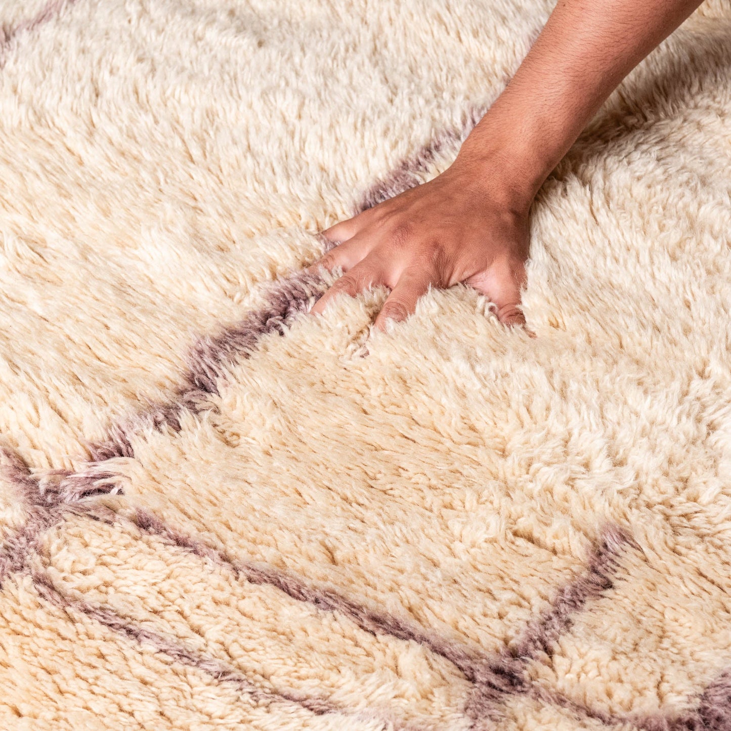 Regal Romance | Luxury Shag Moroccan Rug