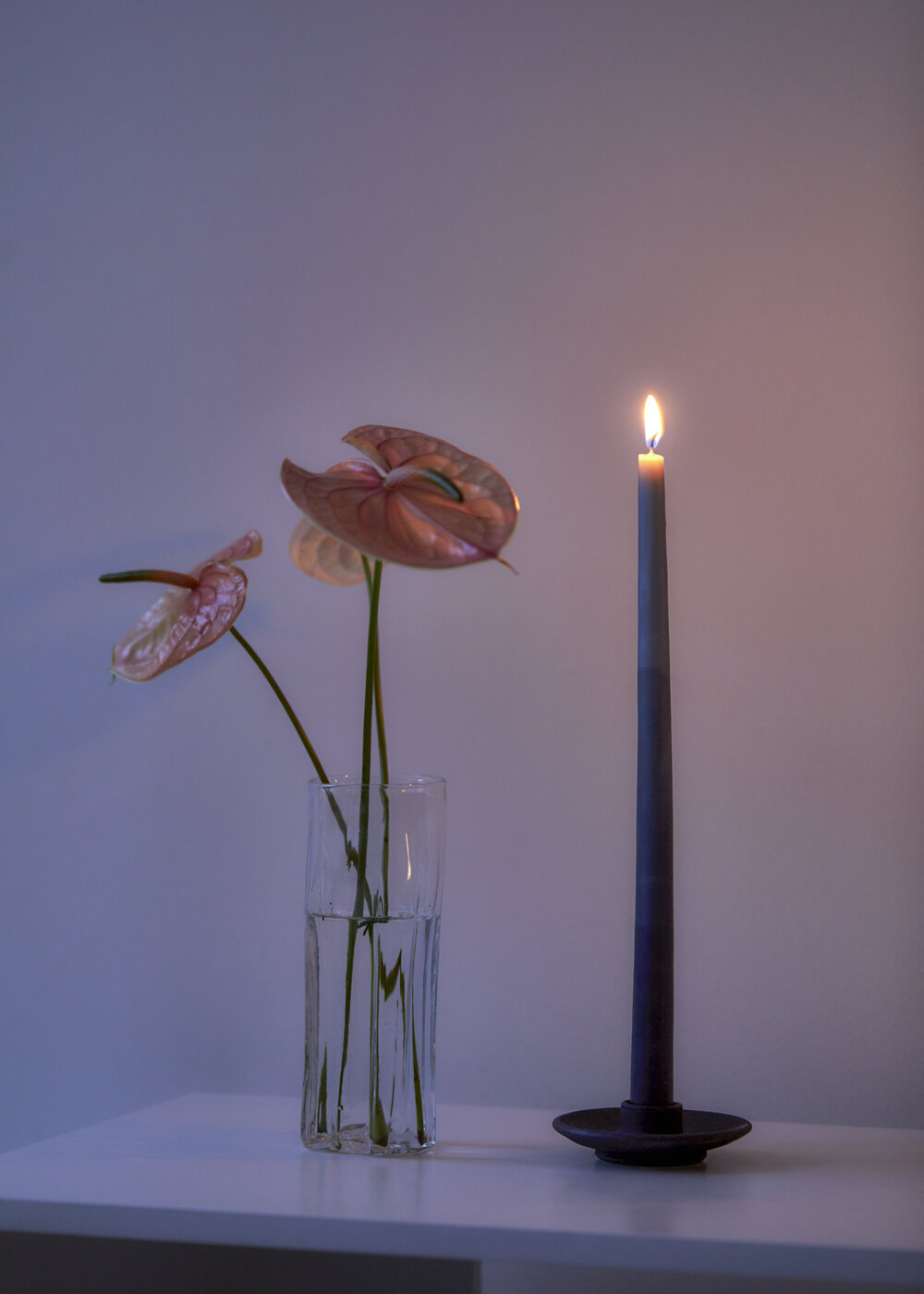 SALE Handmade Natural Dye Beeswax Candles, Pair Candles atacama home