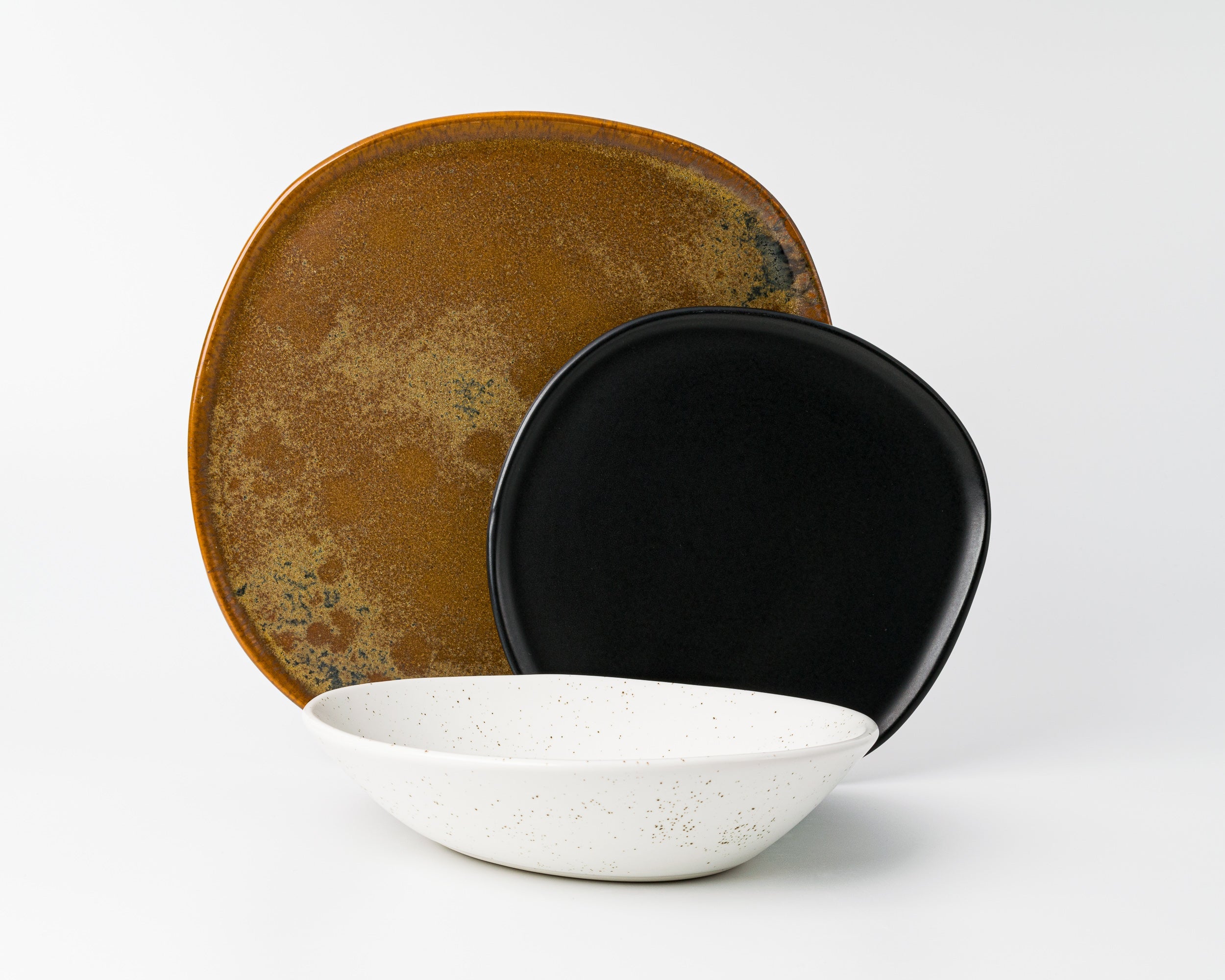 3 Piece Ripple Dinner Setting