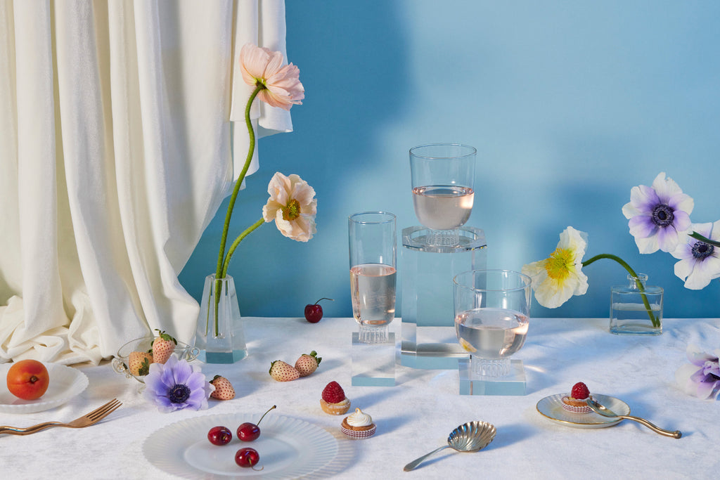 Curved Champagne Flutes