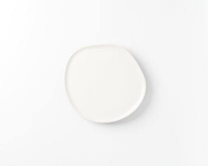 Ripple Salad Plate Plates Haand Matte White Individual