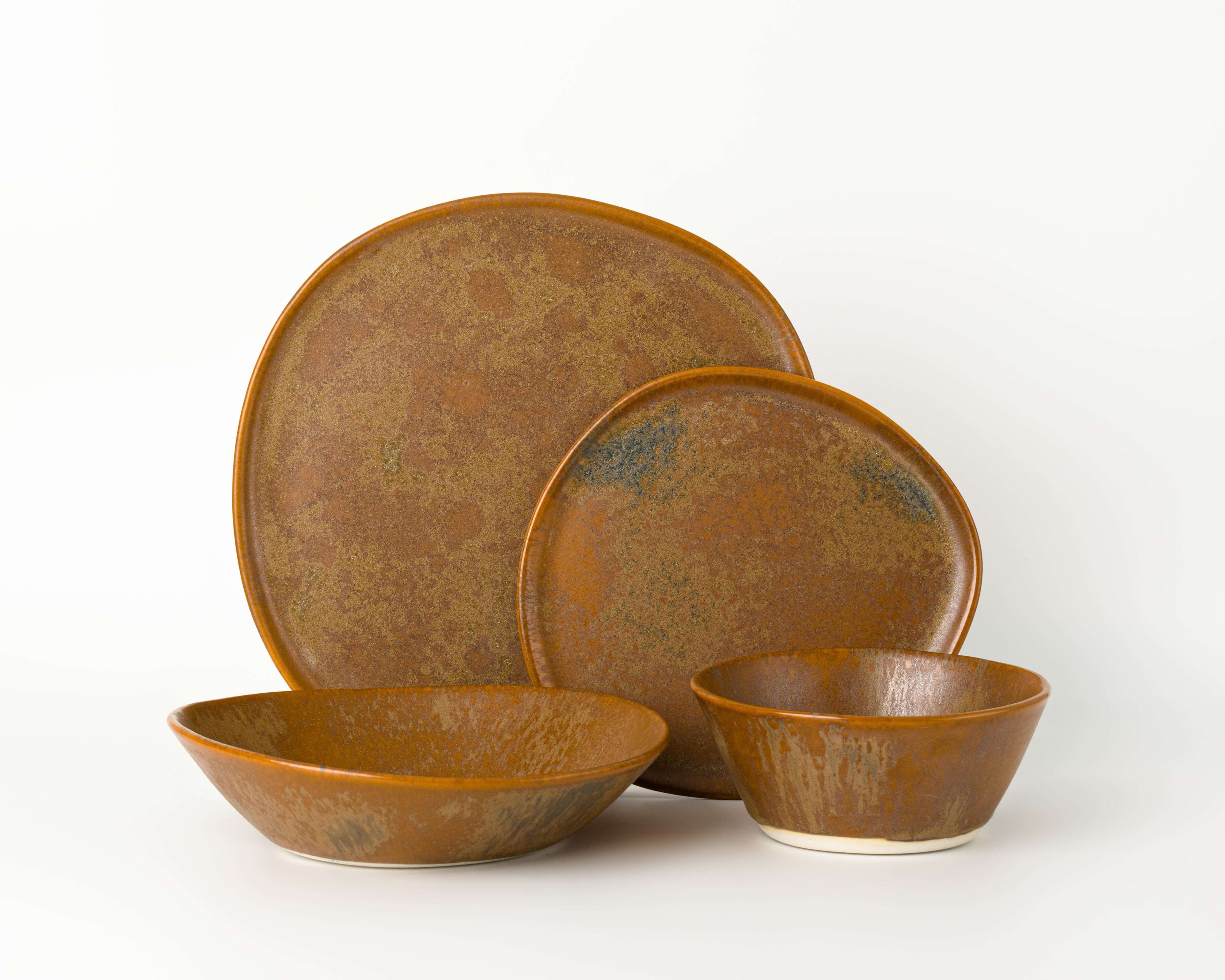 4 Piece Ripple Dinner Setting
