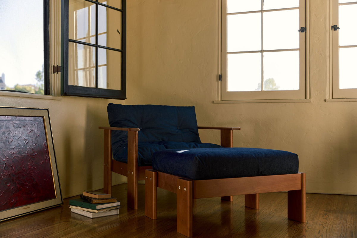 The Bacana Ottoman in Upcycled Poly