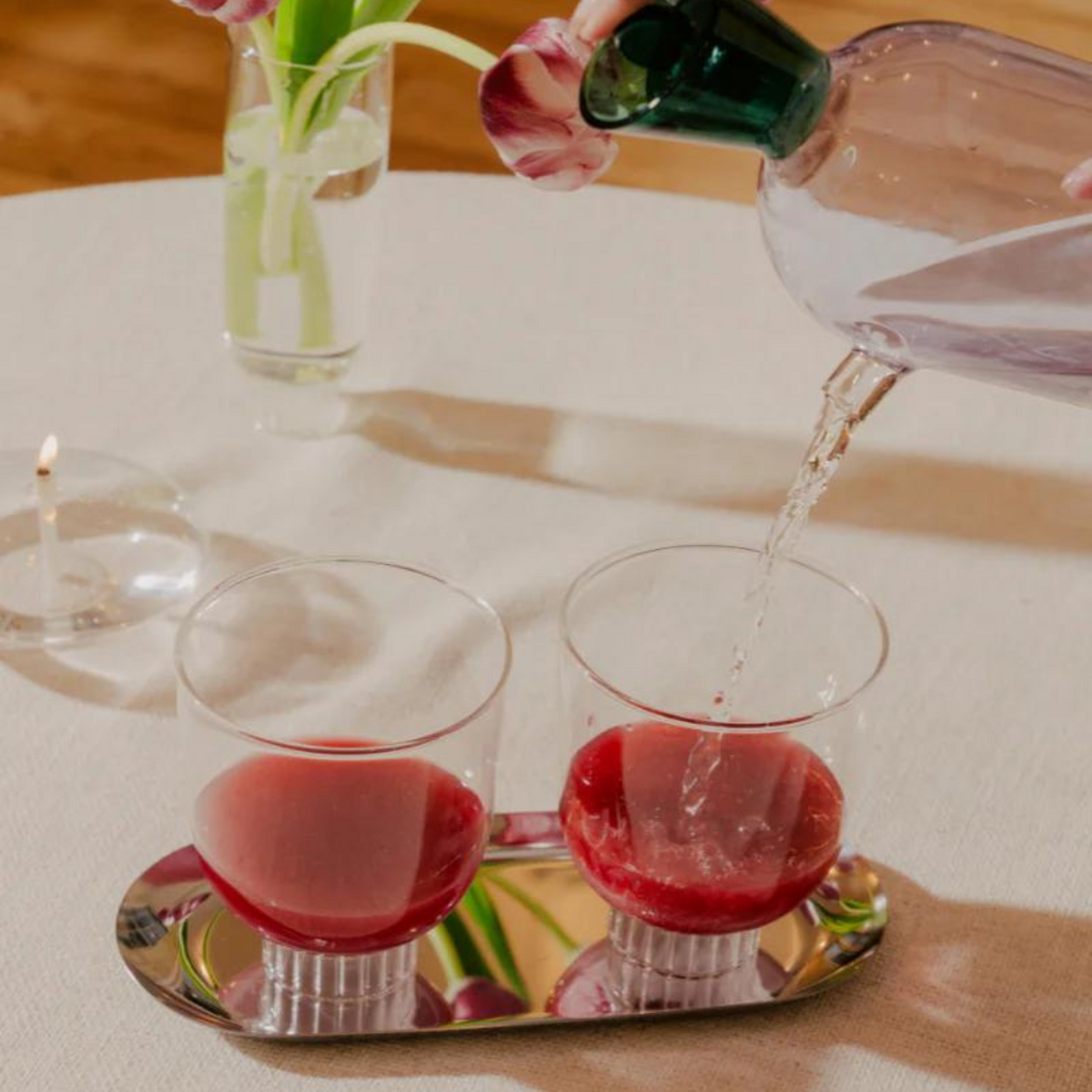 Curved Goblet Cocktail Glasses