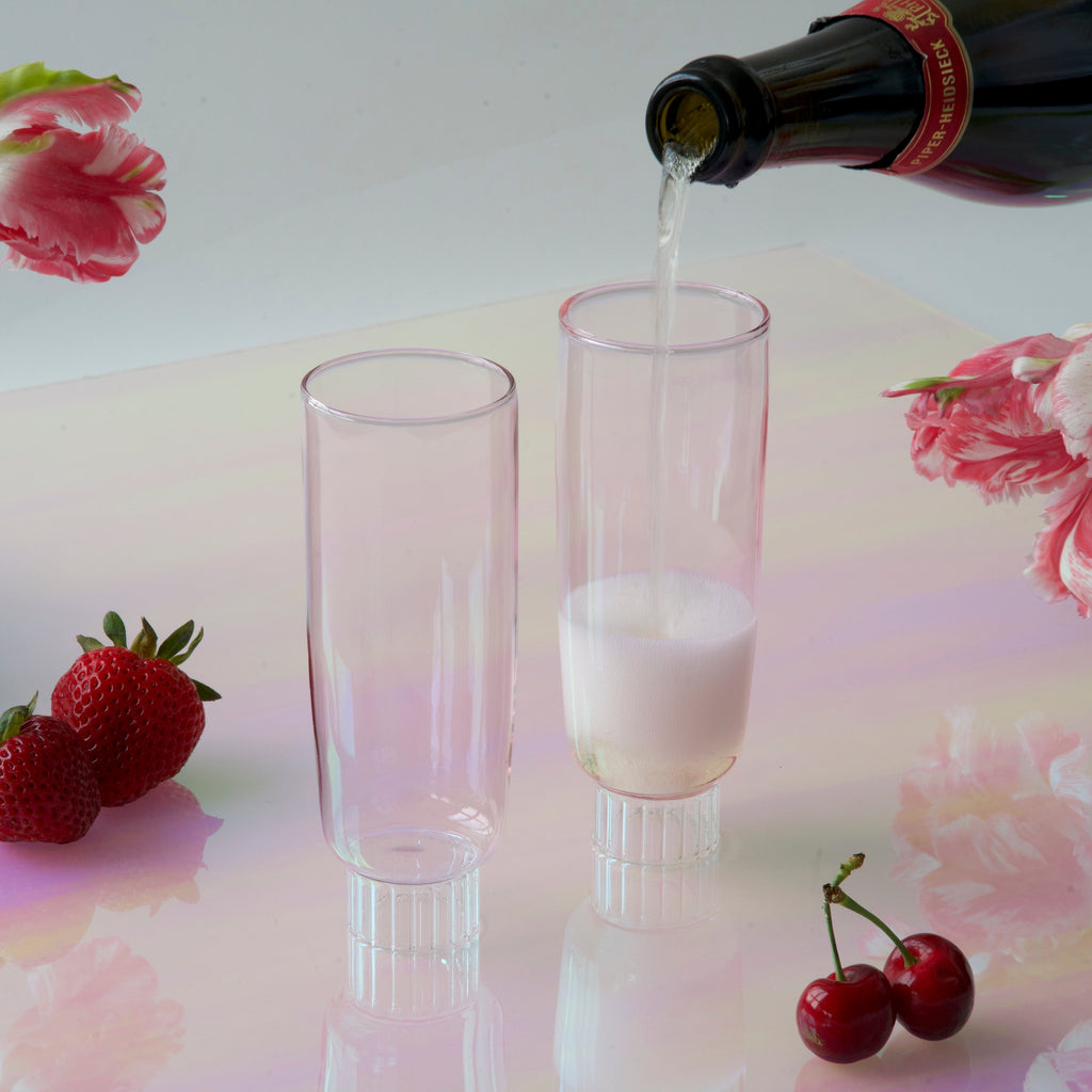 Curved Champagne Flutes