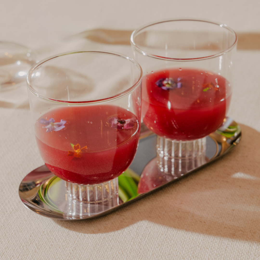 Curved Goblet Cocktail Glasses