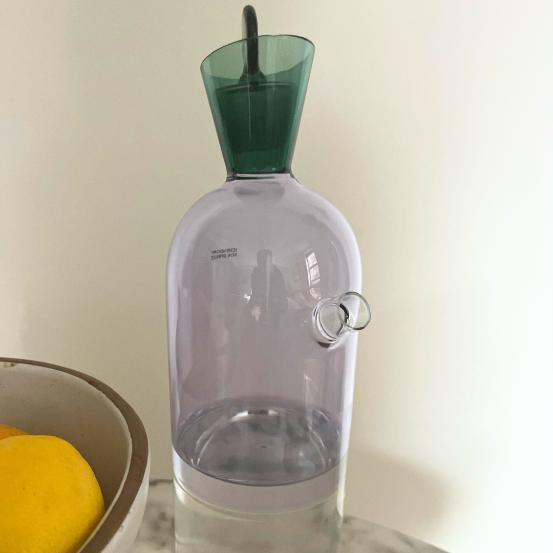 Whimsical Carafe | Pastel Hand-Blown Glass Pitcher