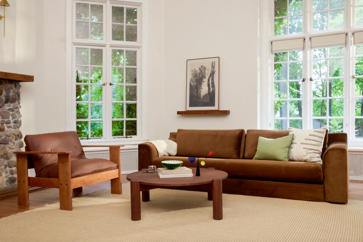 The Bacana Armchair in Cactus Leather