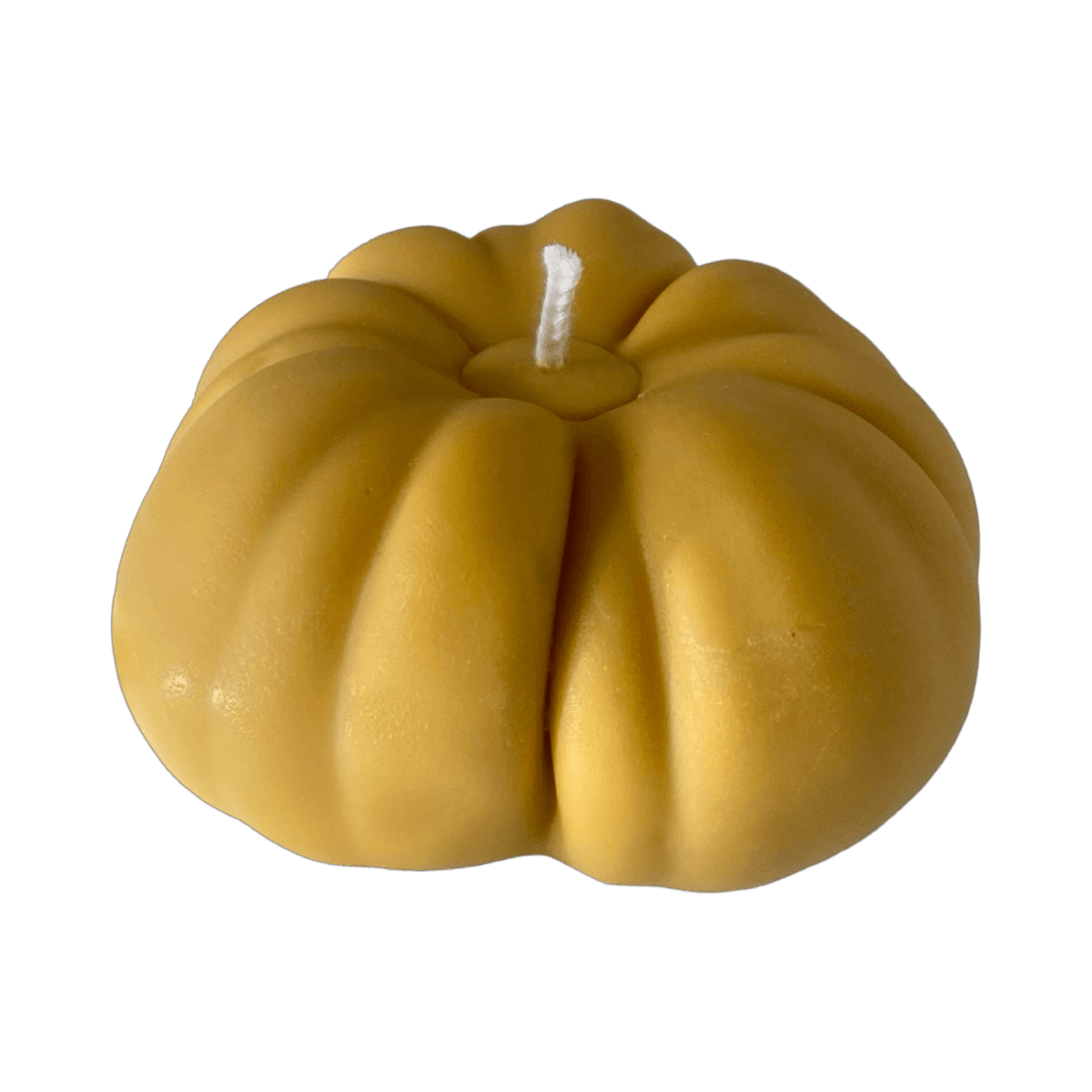 Heirloom Tomato Candle - Orange, artisan decor, handcrafted soy wax candle shaped like a tomato.