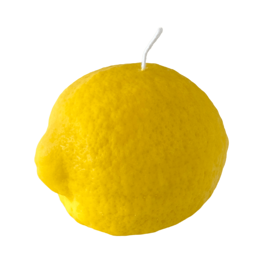 Large Lemon Candle - artisan crafted decor, a handmade delight to brighten your home!
