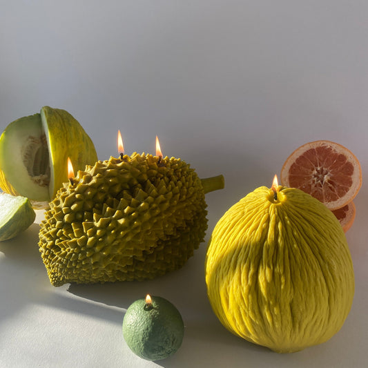 Durian Candle | Large Hand-Poured Soy Wax Farmers Markets Scandles