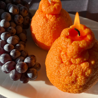 Large Dekopon Orange Candle | Hand-Poured Soy Wax Farmers Markets Scandles