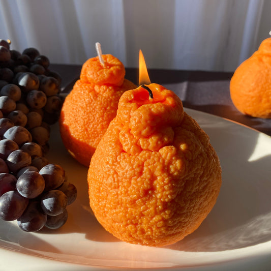 Large Dekopon Orange Candle | Hand-Poured Soy Wax Farmers Markets Scandles