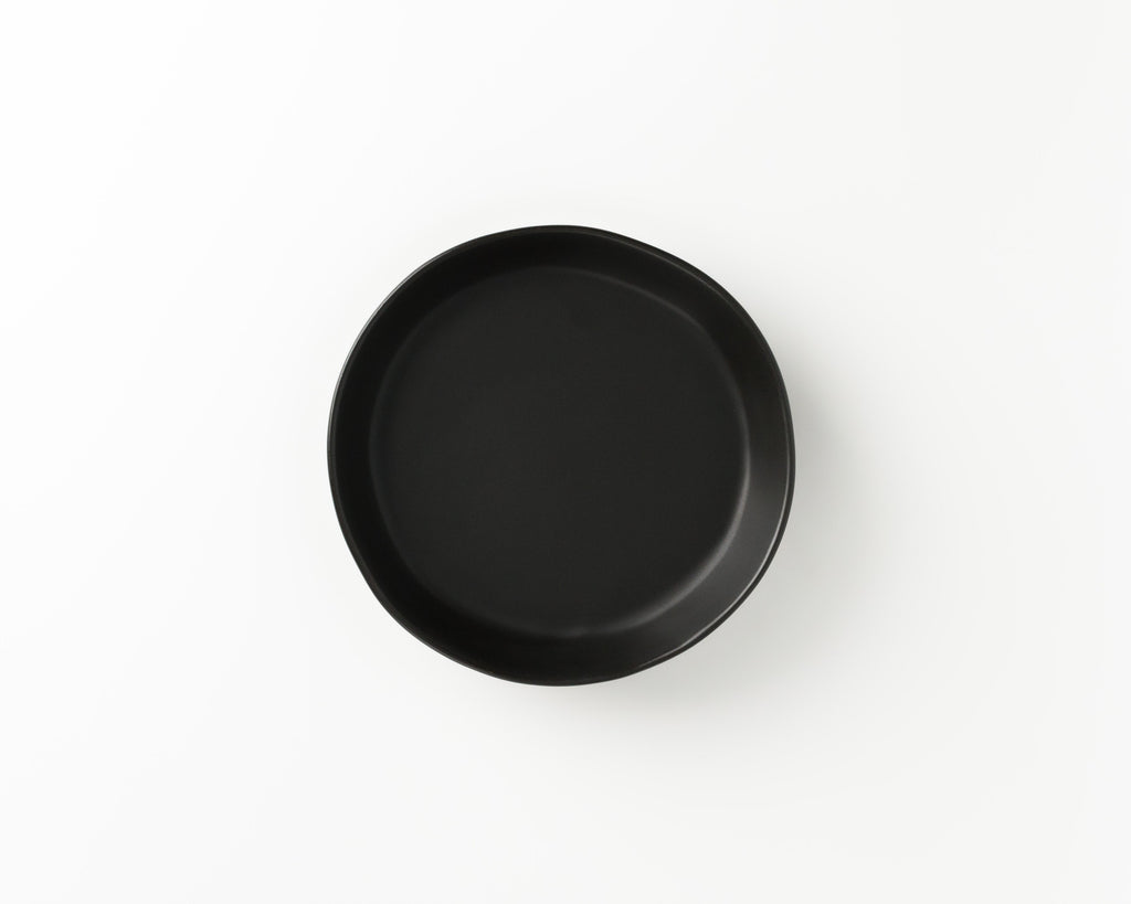 Skali Coupe Salad Plate Plates Haand Matte Black Individual