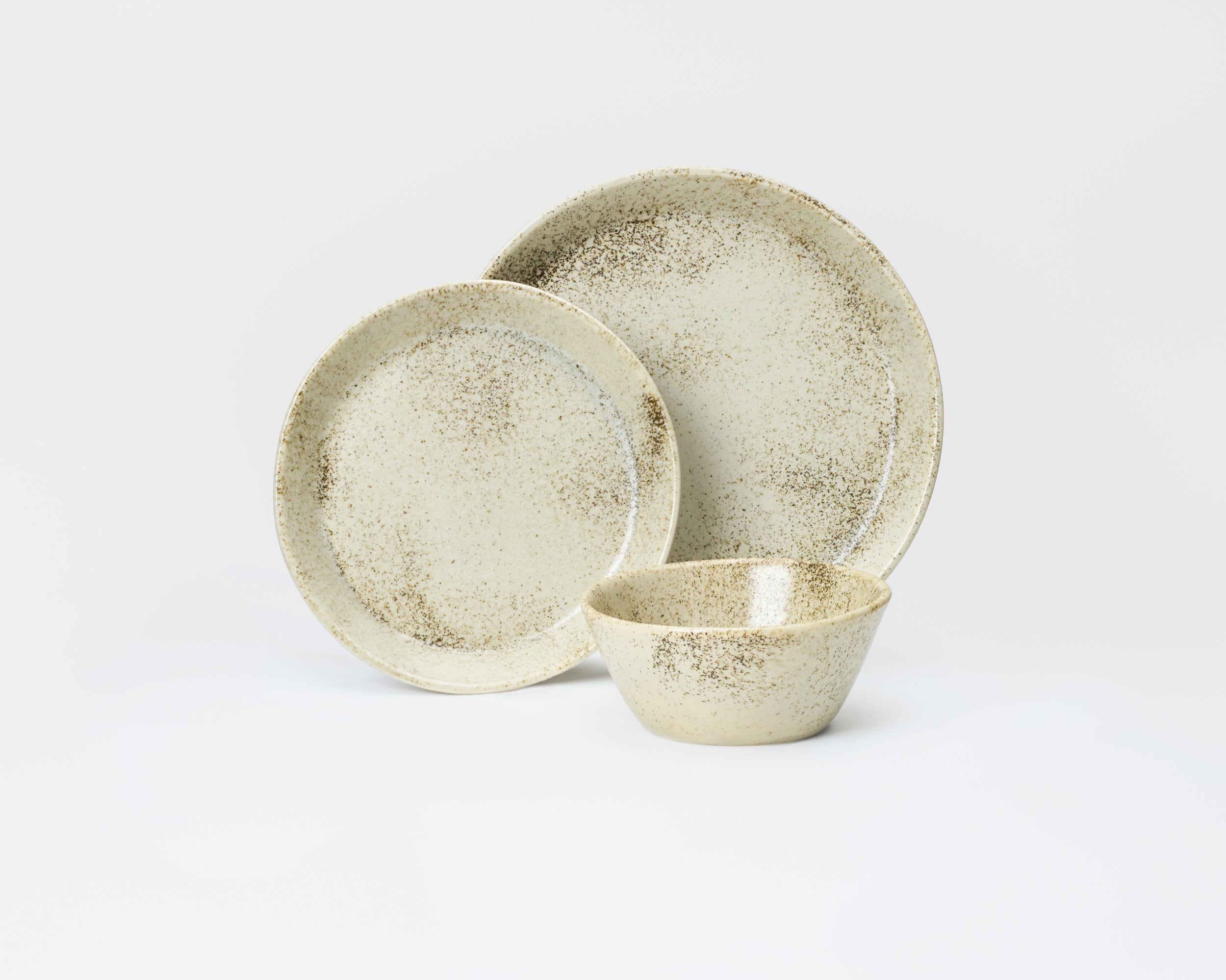 3 Piece Skali Coupe Dinner Setting