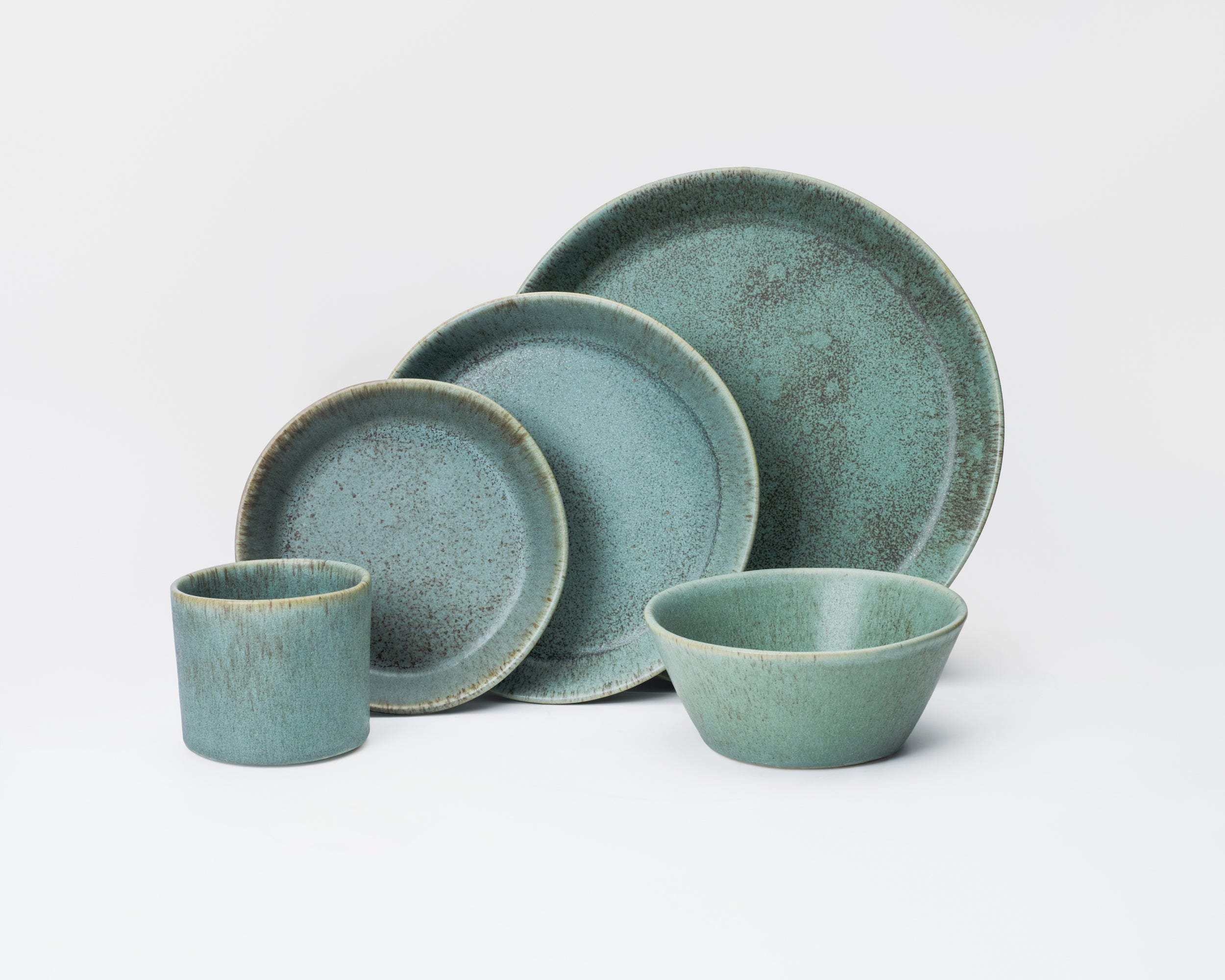 5 Piece Skali Coupe Dinner Setting