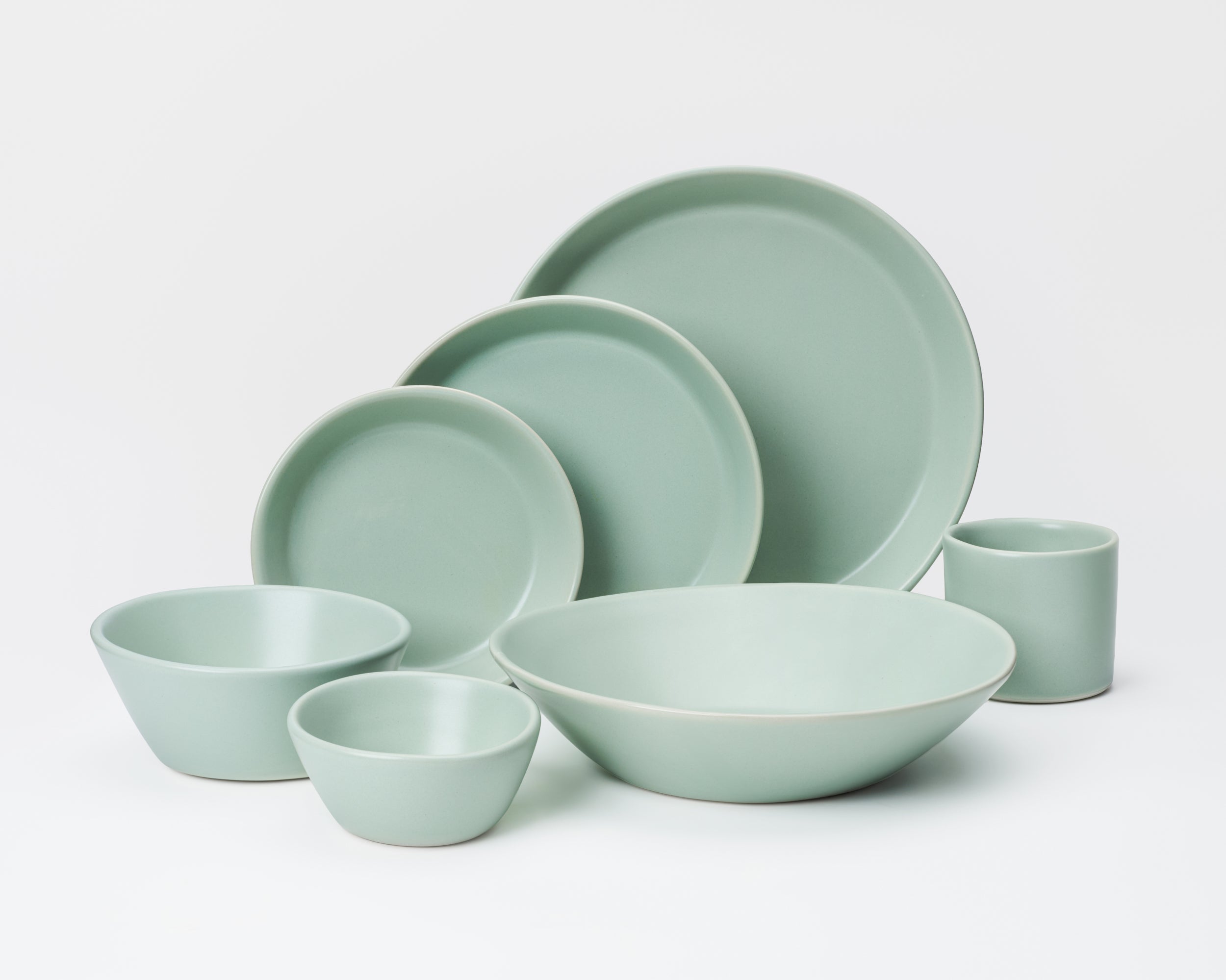 7 Piece Skali Coupe Dinner Setting