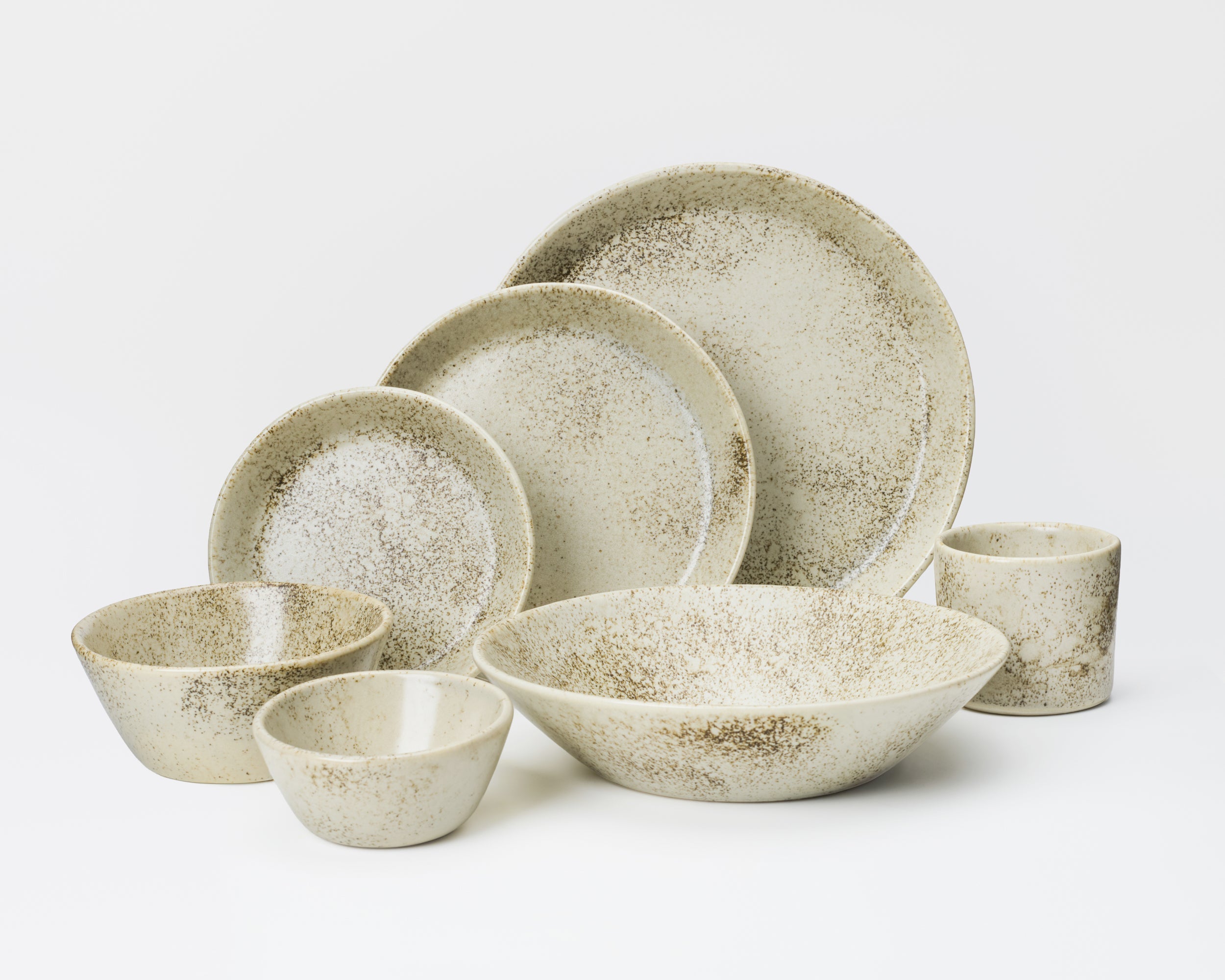 7 Piece Skali Coupe Dinner Setting