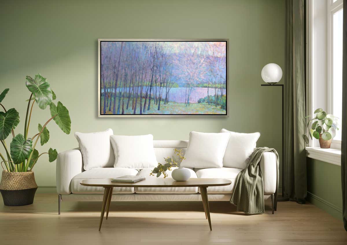 Soft Light on the Pond | Open Edition Canvas Print