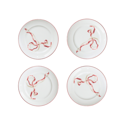 Ribbon Dessert Plates