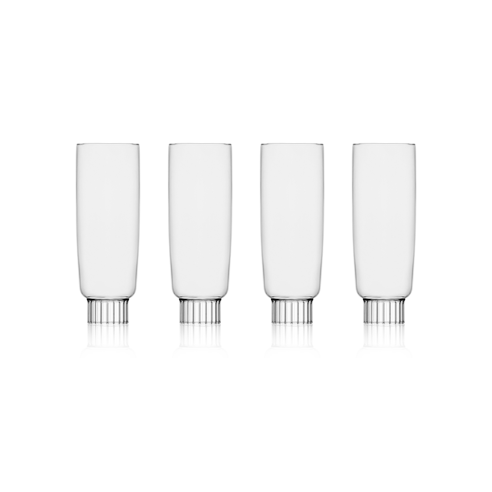 Curved Champagne Flutes