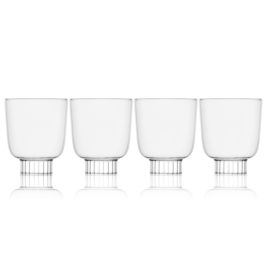 Curved Goblet Cocktail Glasses