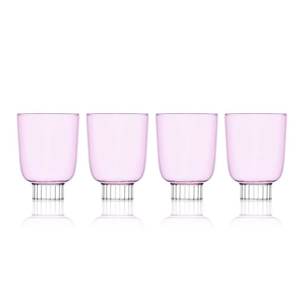 Curved Stemless Wine Glasses