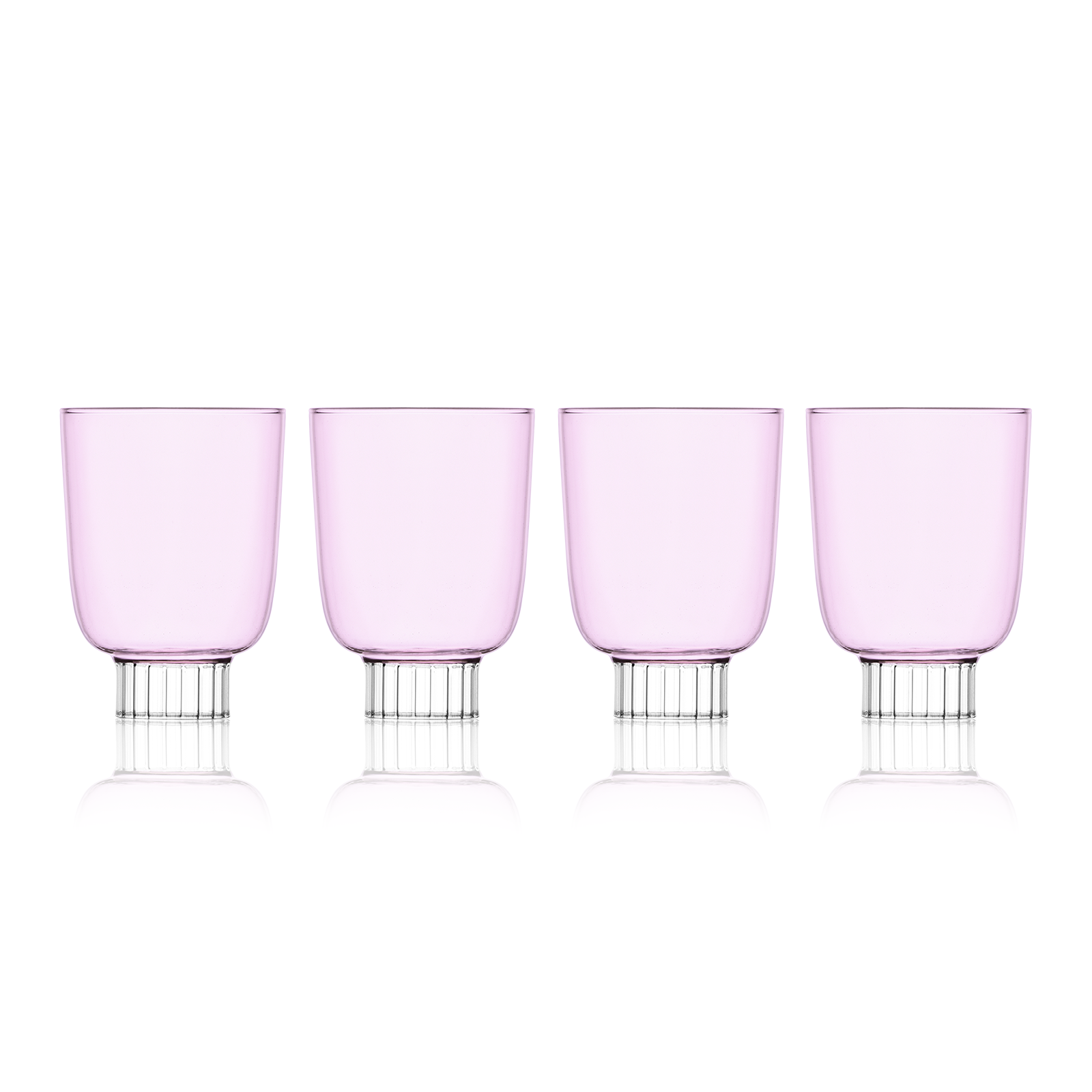 Curved Stemless Wine Glasses