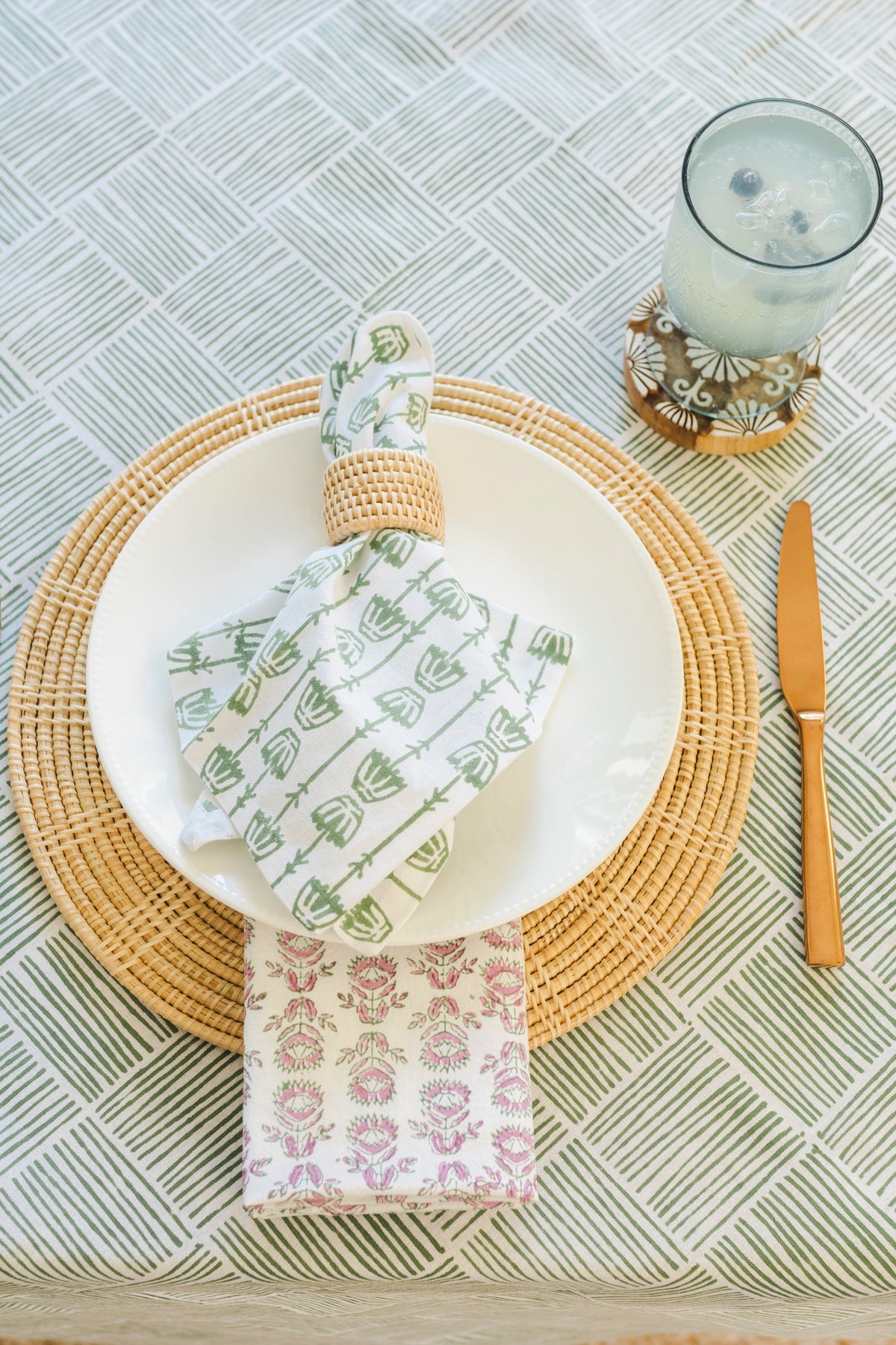 Protea Dinner Napkins Set | Sage & Lilac The Mended Company