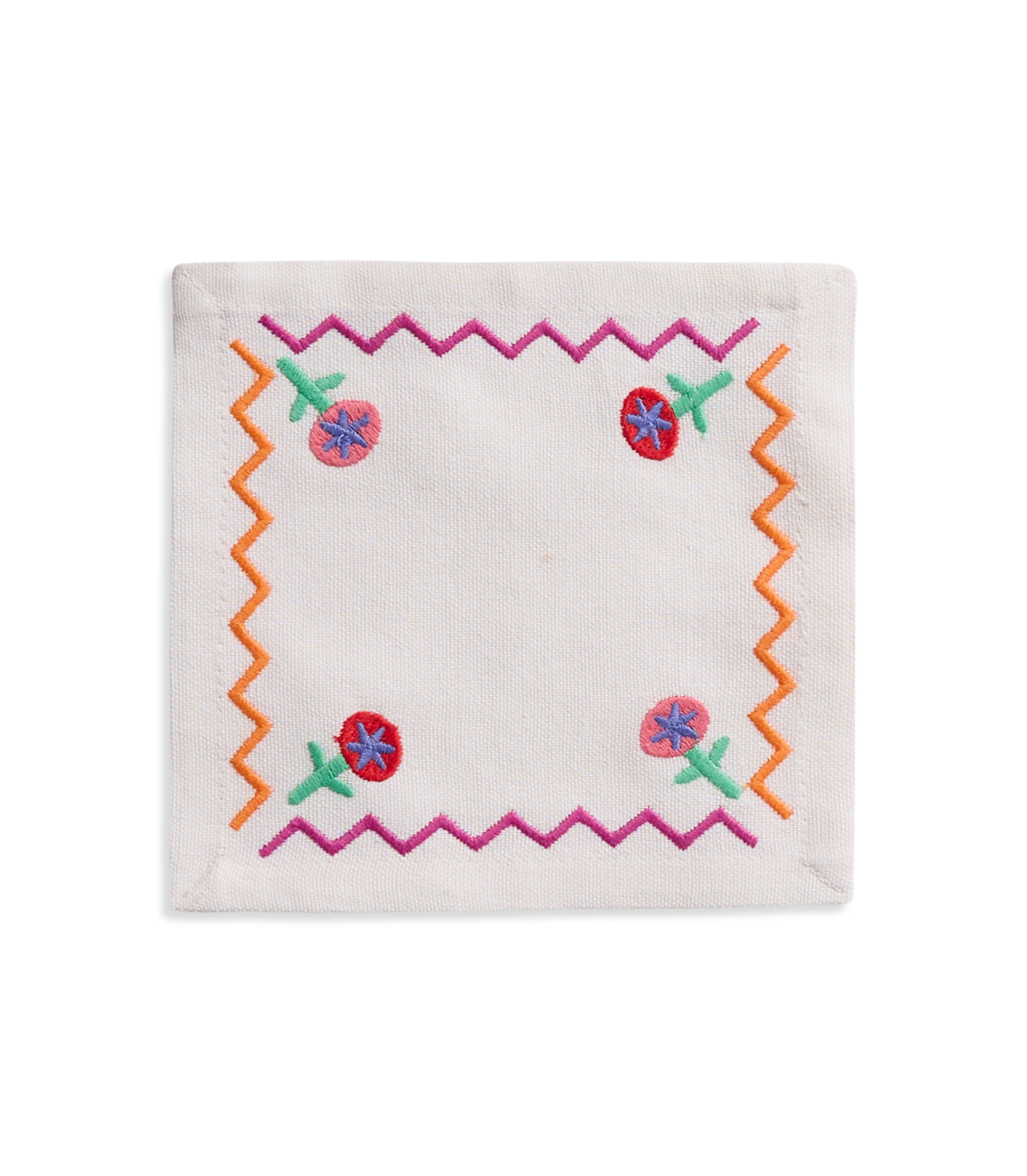 Tropical ZigZag Cocktail Napkin (Set of 4)