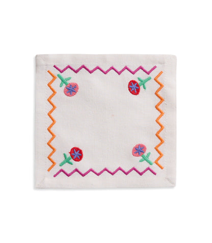 Tropical ZigZag Cocktail Napkin (Set of 4)