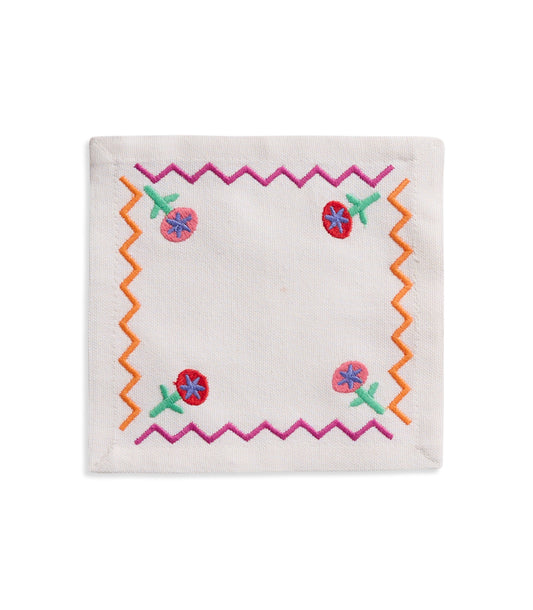 Tropical ZigZag Cocktail Napkin (Set of 4)