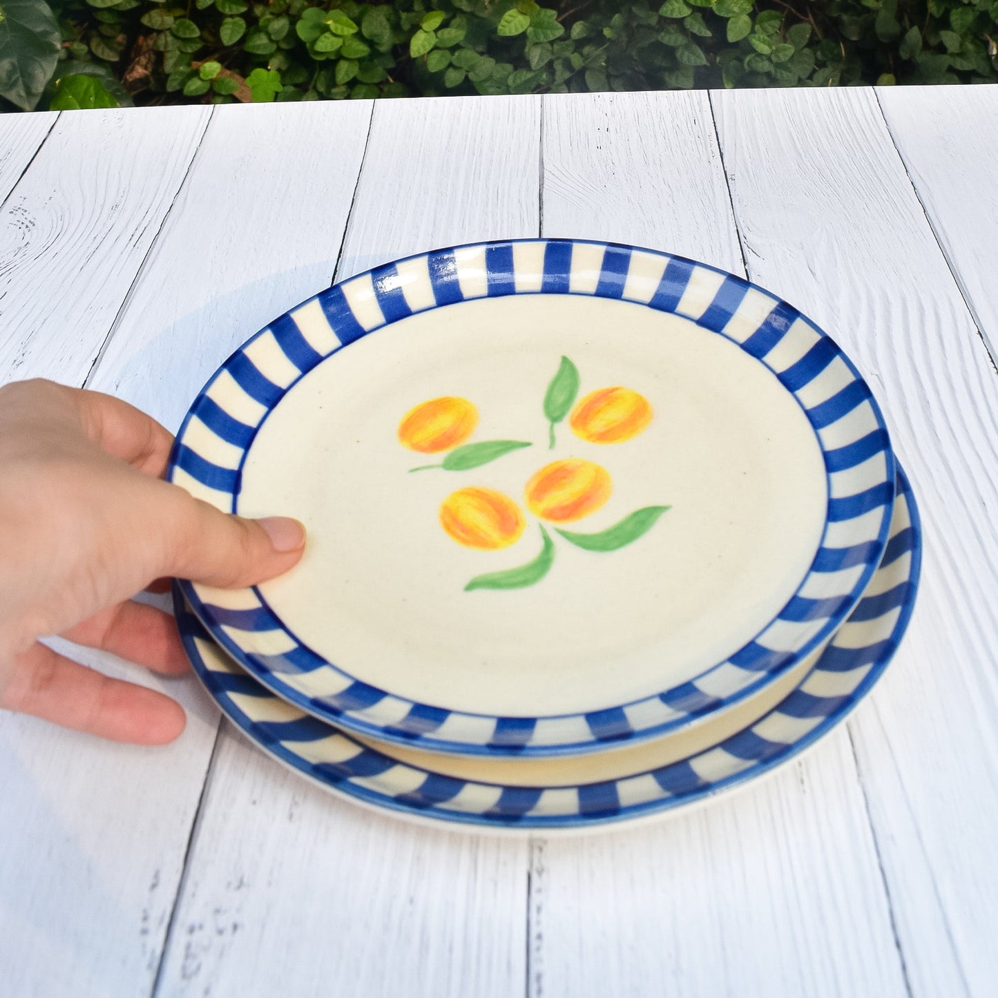 Ceramic Clemente Dessert Plate | Set of 4 Plate Casa Amarosa