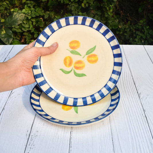 Ceramic Clemente Dessert Plate | Set of 4 Plate Casa Amarosa