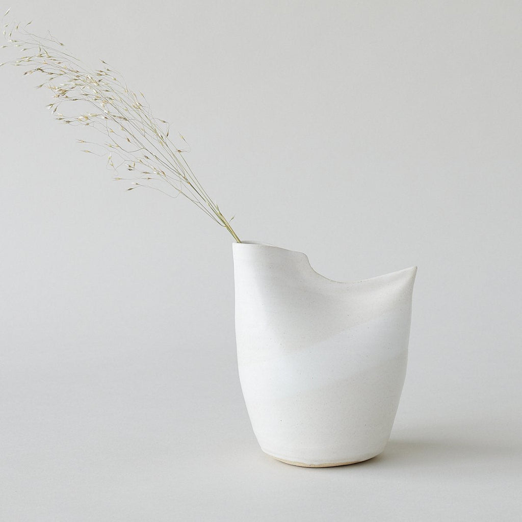 White Bird Vase