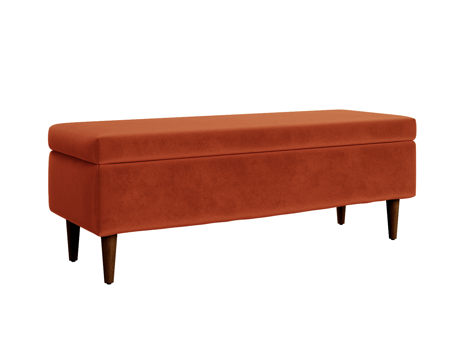 The Essential Storage Bench in Recycled Velvet