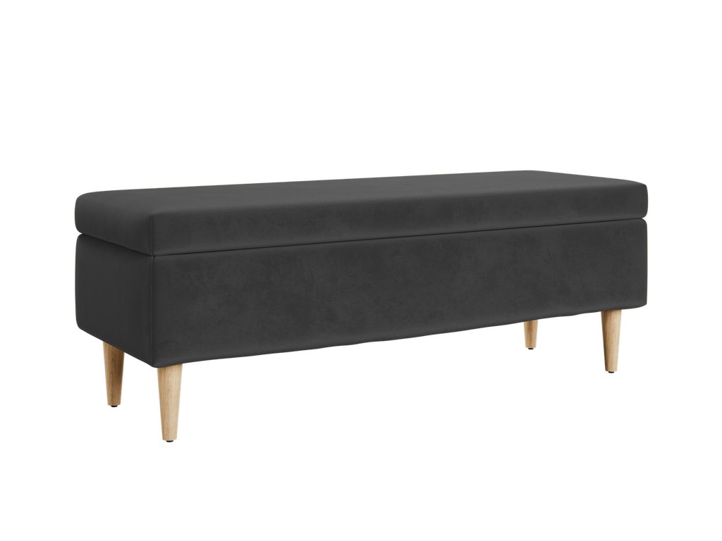 The Essential Storage Bench in Recycled Velvet