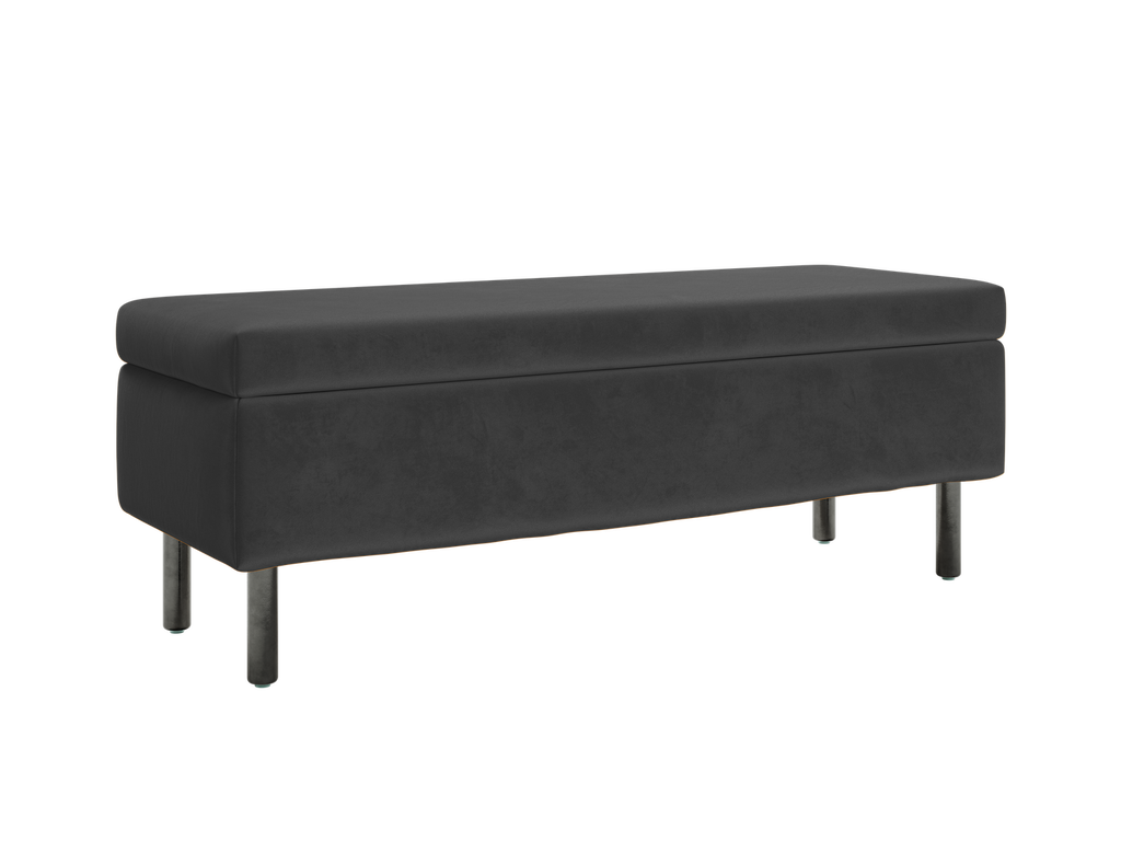 The Essential Storage Bench in Recycled Velvet