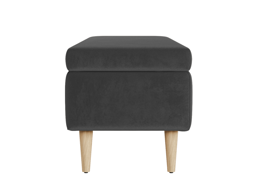 The Essential Storage Bench in Recycled Velvet