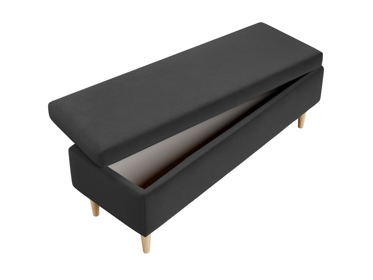 The Essential Storage Bench in Recycled Velvet