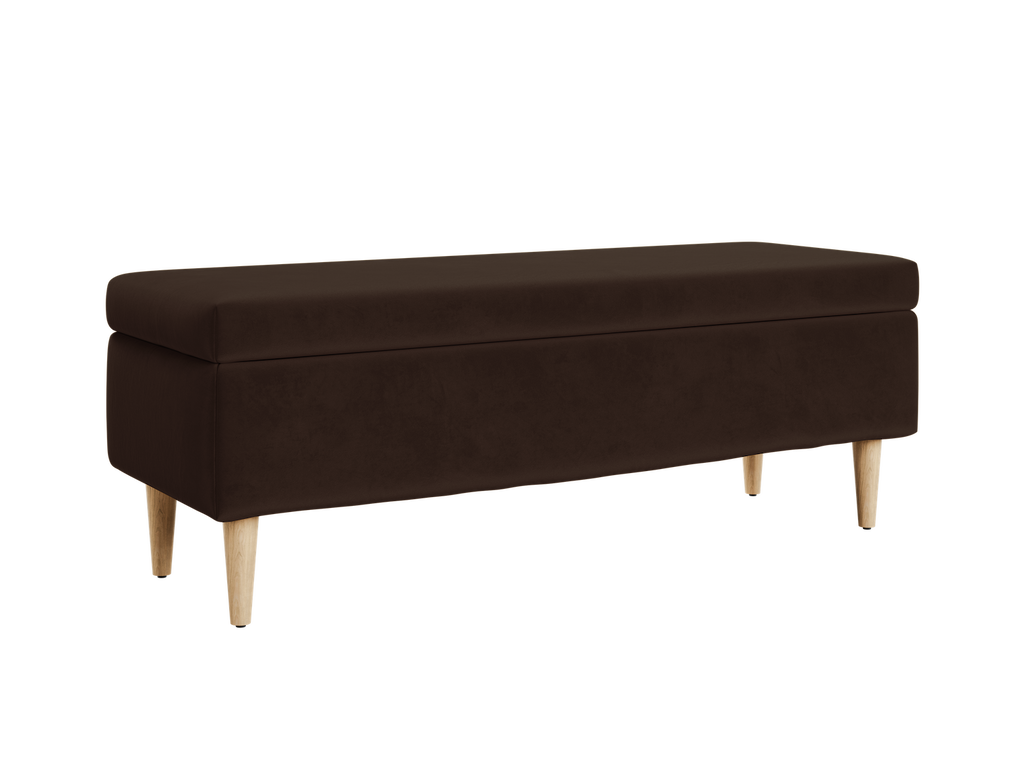 The Essential Storage Bench in Recycled Velvet