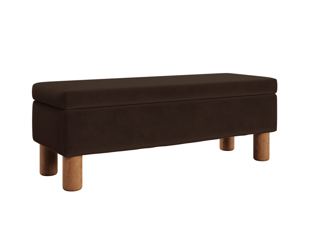 The Essential Storage Bench in Recycled Velvet