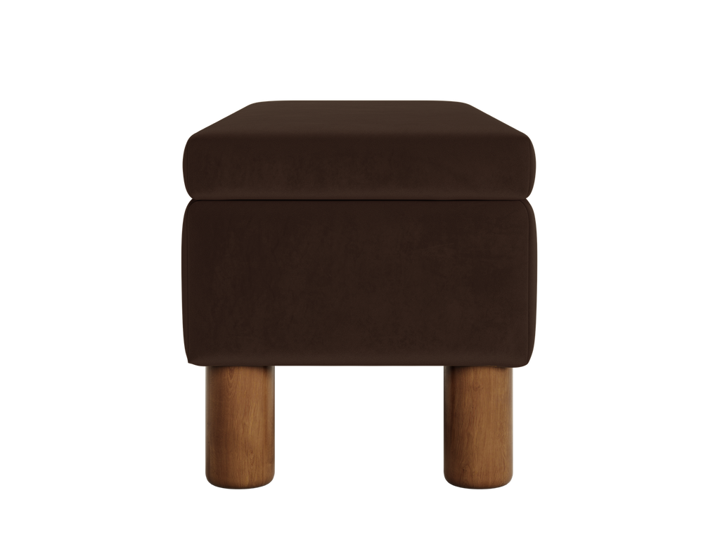 The Essential Storage Bench in Recycled Velvet